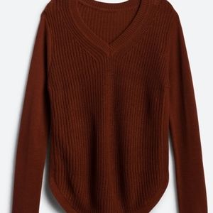 NWT Josslyn Cotton Blend V-Neck Pullover